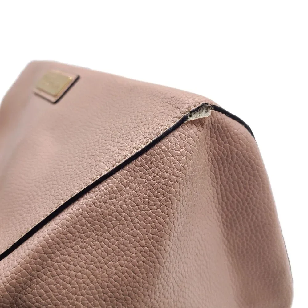 Marc New York Blush Pink Pebble Leather Two-Way Satchel Crossbody Bag VGUC